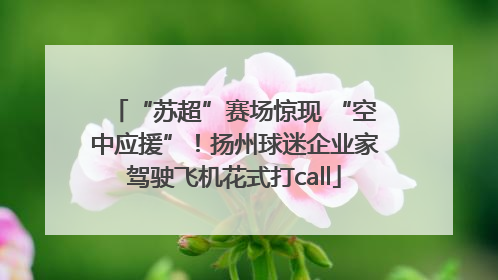 “苏超”赛场惊现 “空中应援”！扬州球迷企业家驾驶飞机花式打call
